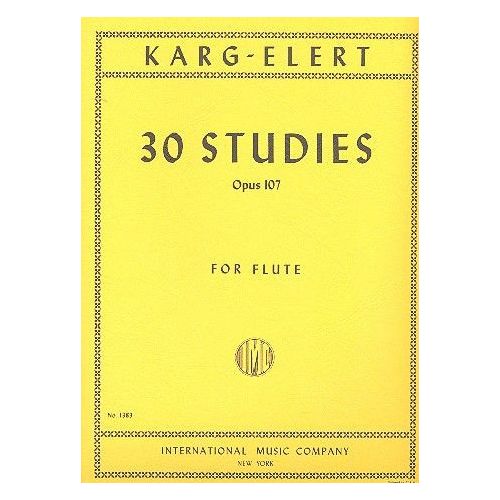 Karg-Elert: 30 Studies Op.107 for Flute