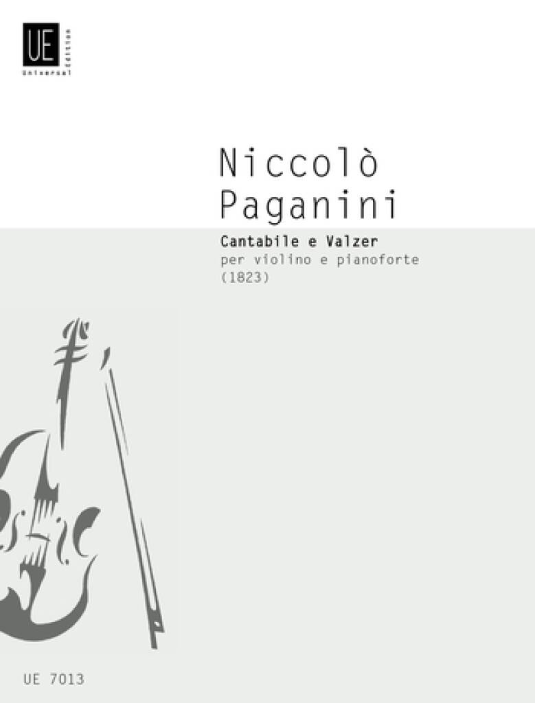 Paganini: Cantabile E Valzer In Mi Per Violino E Pianoforte