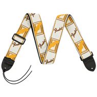 Fender gítaról, Monogram, hvít/brún/gul