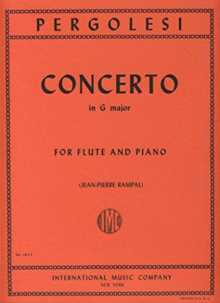 Pergolesi: Concerto In G, þverflauta og píanó