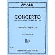Vivaldi: Concerto Op. 3 No.6, a-minor, fiðla og píanó