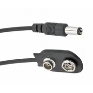Voodoo Lab 9V Battery Snap Cable – Straight – 18″