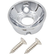 Jack Plate - Electrosocket, for Tele, chrome plated brass