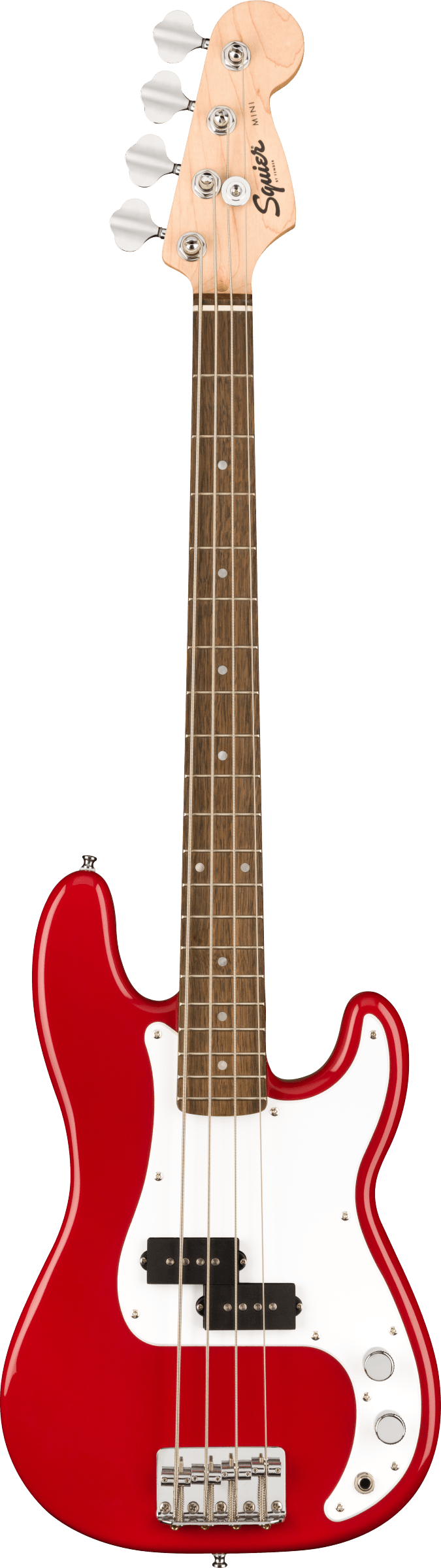 Squier Mini Precision Bass, LRL, WPG, Dakota Red
