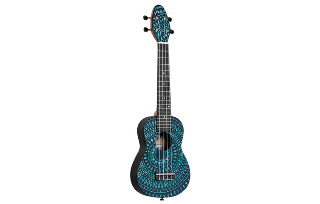 Keiki ukulele,  sópran, blue kaleidoscope. m/poka ofl