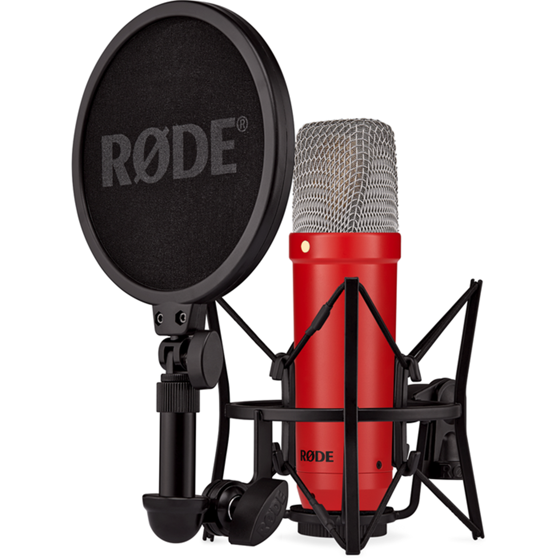RØDE NT1 Signature míkrófónn, vagga og popfilter, rauður