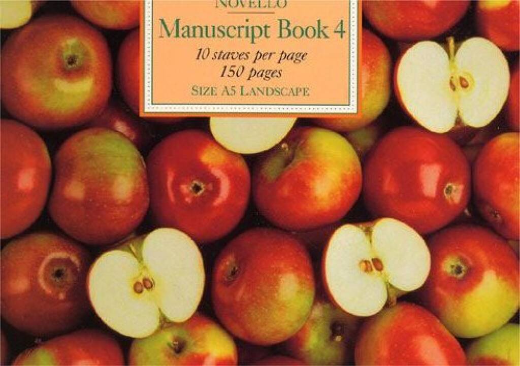 Nótnapappír,Novello no.4, A5 Landscape