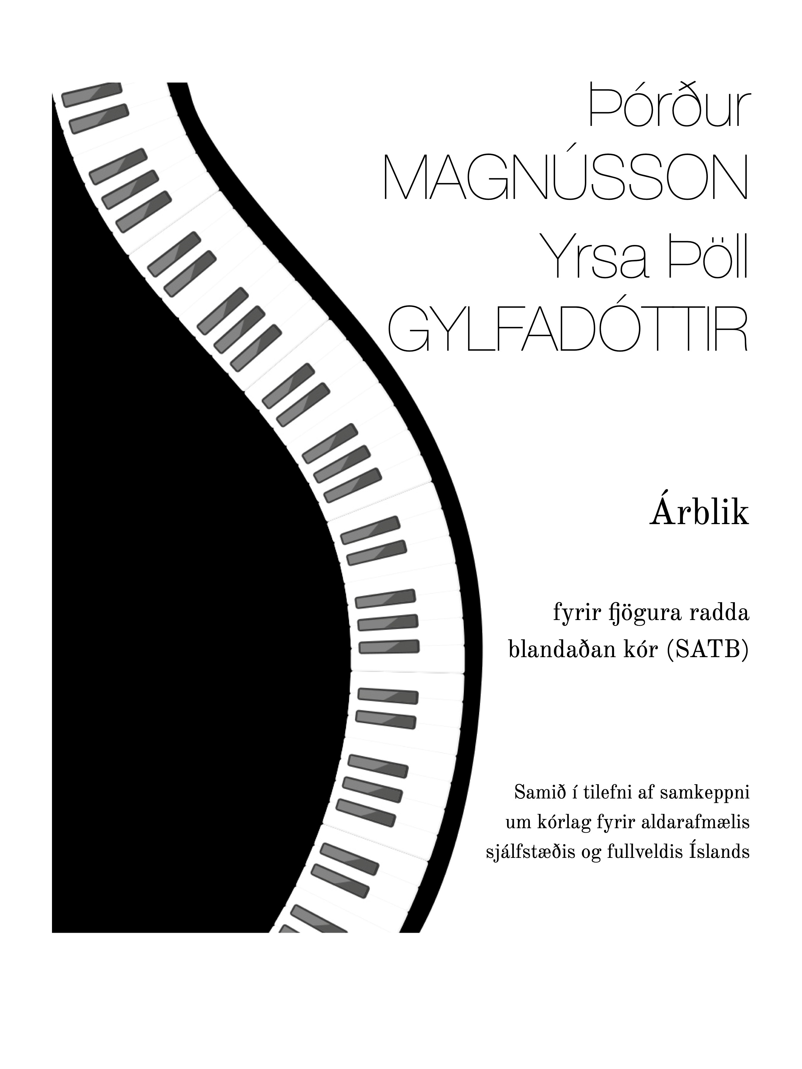 Árblik, fyrir blandaðan kór SATB