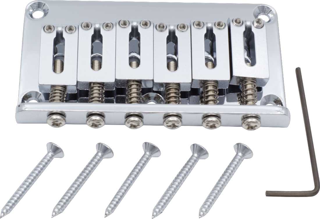 Bridge - Gotoh, GTC102, Hardtail for fixed-bridge Strats, Chrome