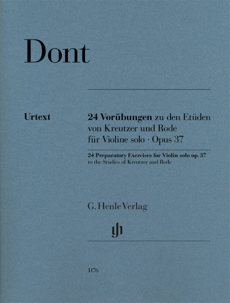 Dont: 24 Preparatory Exercises for Violin Solo, Op.37