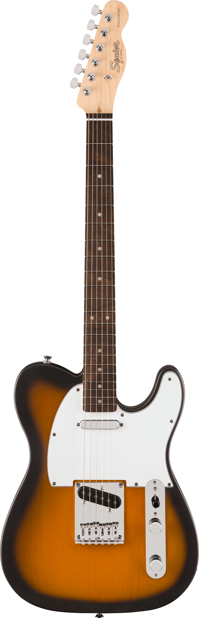 Squier Debut Collection Telecaster, LRL, WPG, 2-Color Sunburst