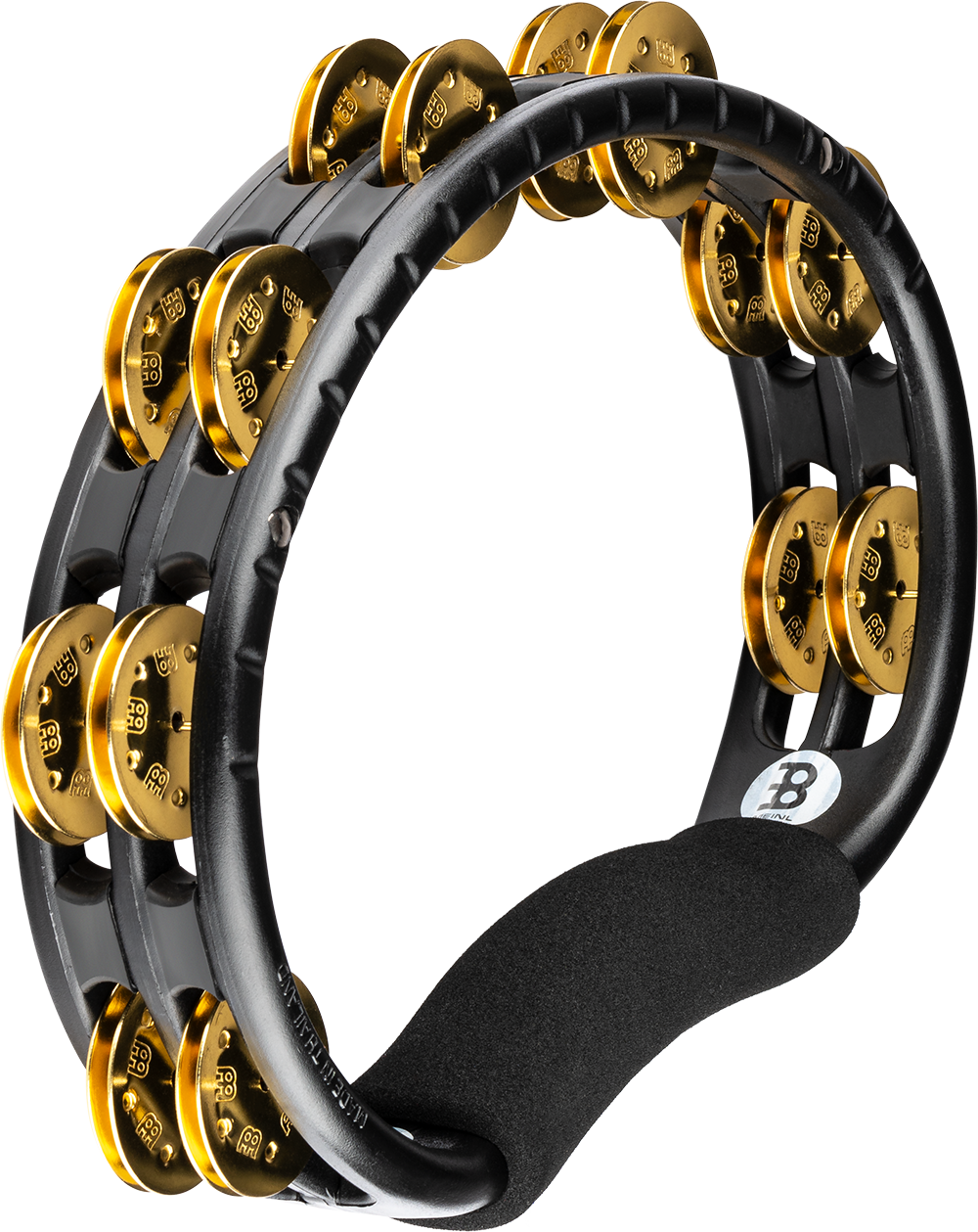 MEINL Hand held tamb, brass jingles, black/gold