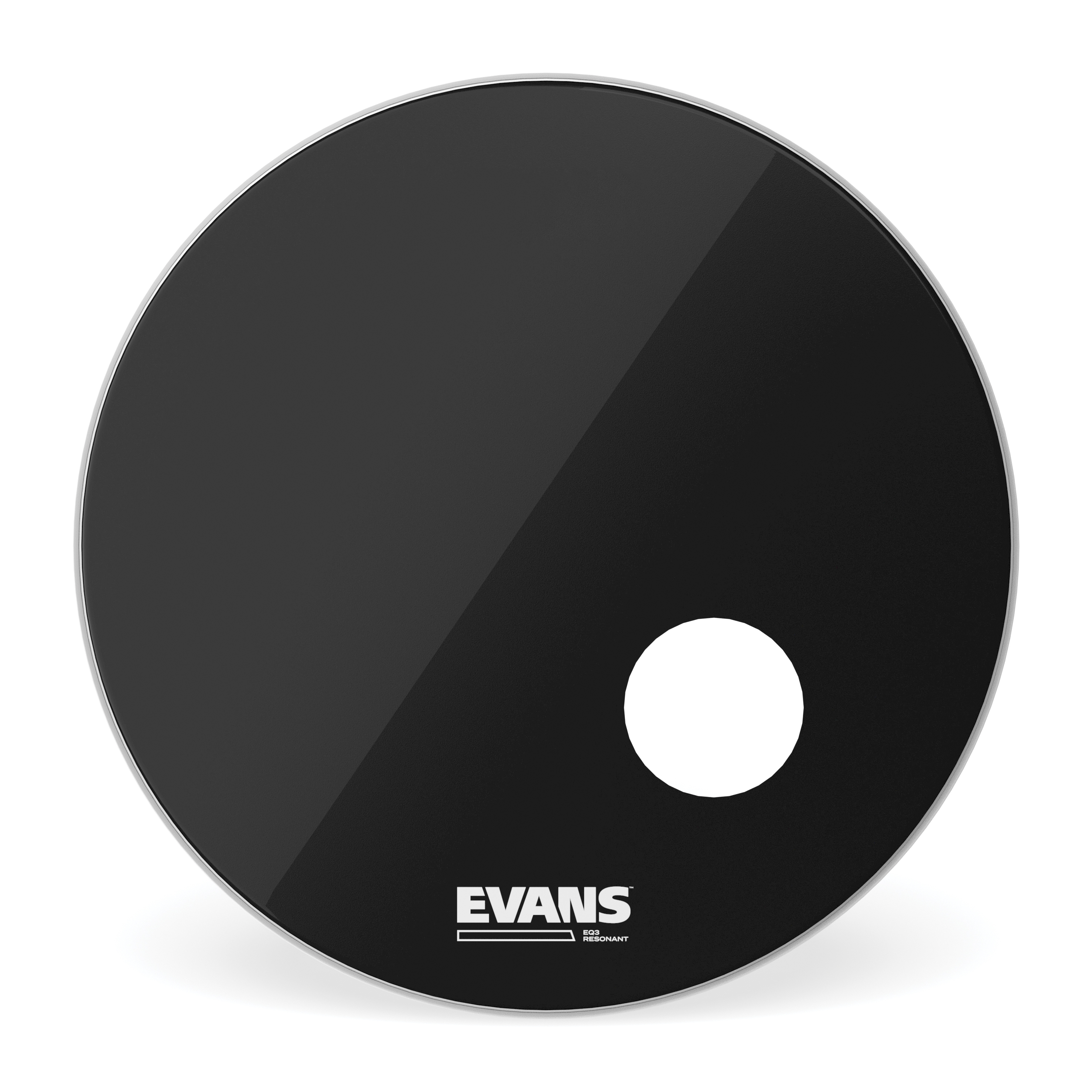 EQ3 RESO BLACK 20" Smooth Bass trommuskinn