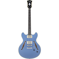 D´Angelico Excel DC Tour, Slate Blue, með poka
