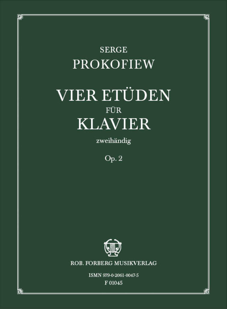 Prokofiev : Vier etüden Op.2