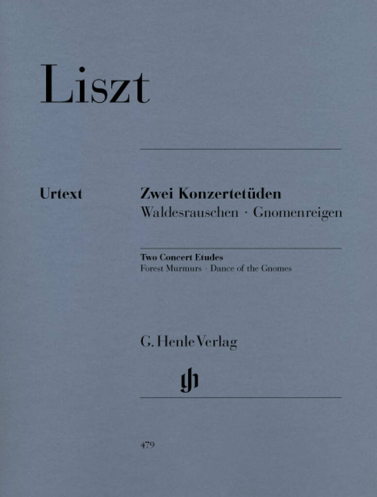 Liszt: Two Concert Etudes, fyrir píanó