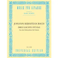 Bach: Easy 3 Pieces From The Soloworks For Guitar