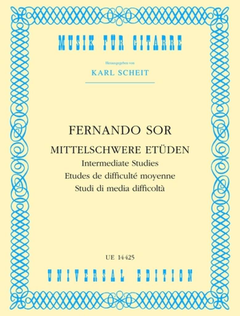 Fernando Sor: Intermediate Studies, gítar