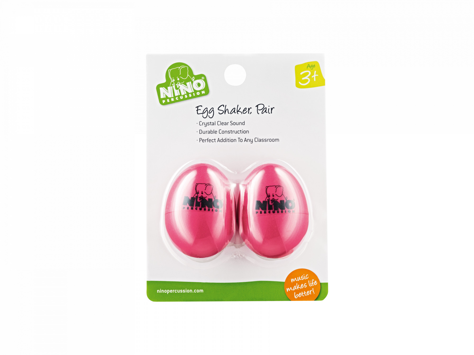 NINO Egg Shaker, par, bleikt