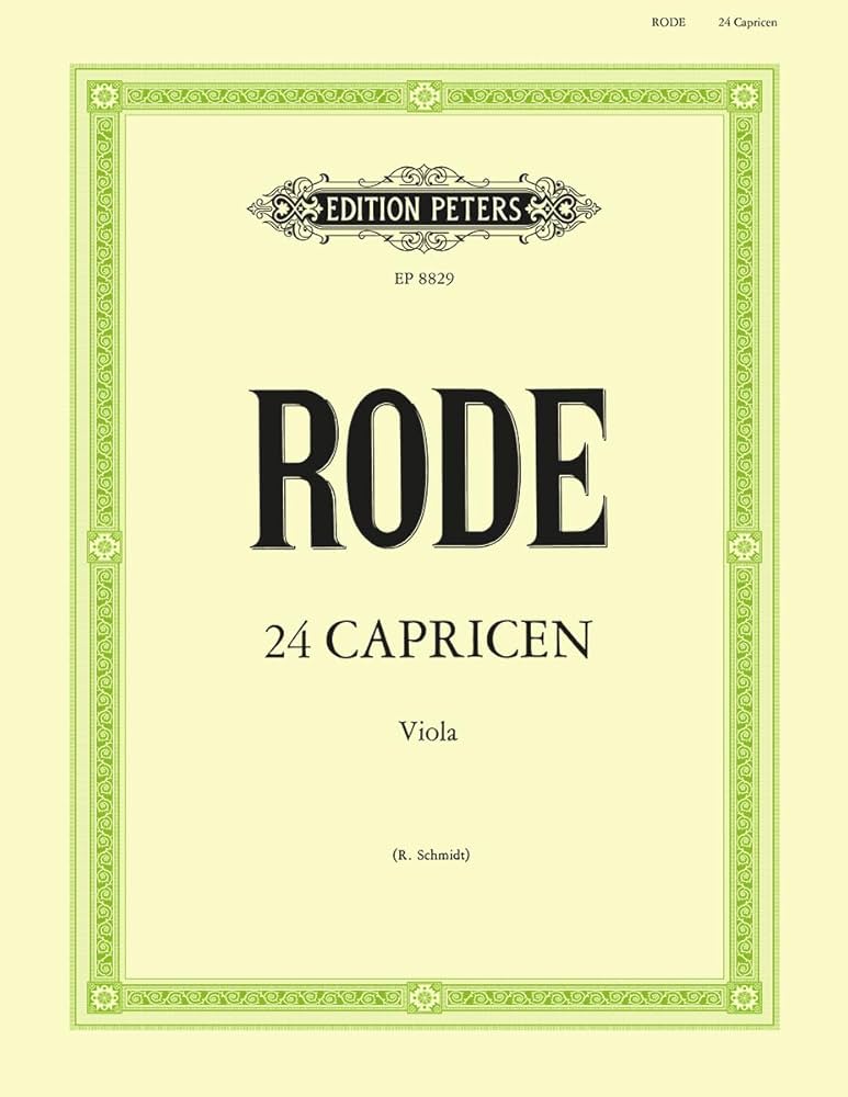 Rode: 24 Capricen, víóla