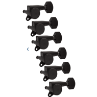 GOTOH Tuners, Schaller Style Knob, 6-in-a-line, black