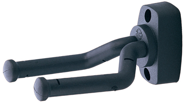 K&M veggfesting fyrir gítar, svört, 16280