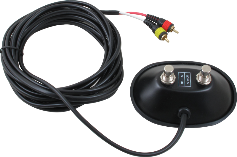 Footswitch Box for Fender, Two Button, Vintage, RCA Plugs, Black