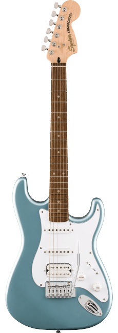 Squier Affinity Series Stratocaster Junior HSS, LRL, WPG, Ice Blue Metallic