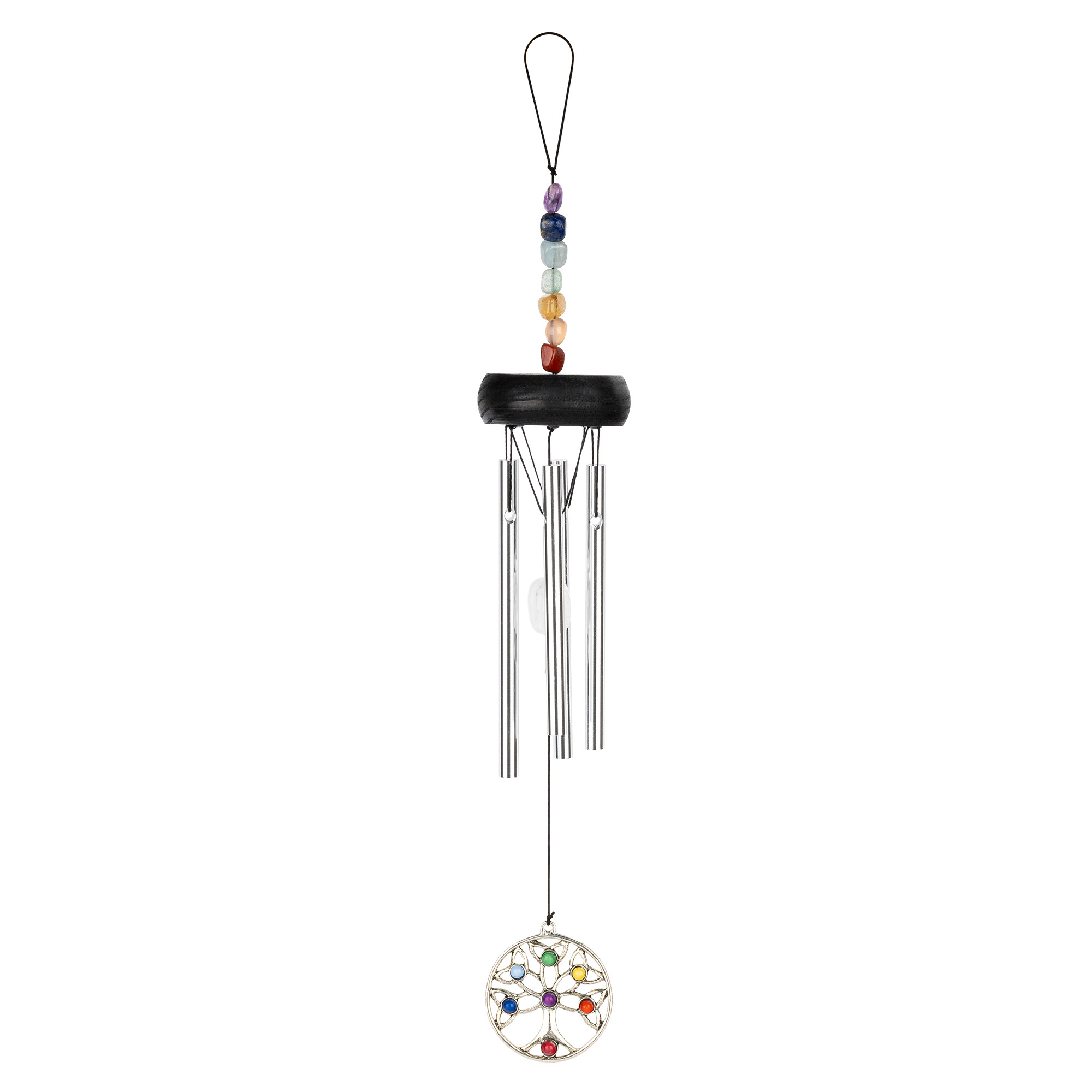 Sonic Energy Mini Chakra Chime 12", Tree of Life Silver