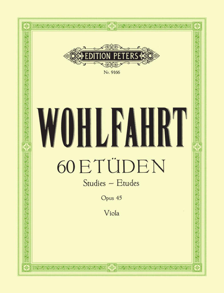 Wohlfart: 60 Studies Opus 45, víóla