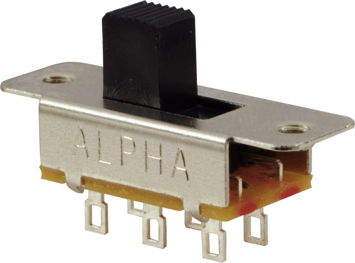 Switch - Alpha, Slide, DPDT, Replacement for Fender®