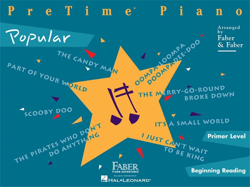 Piano Adventures PreTime Piano Popular - Primer Level