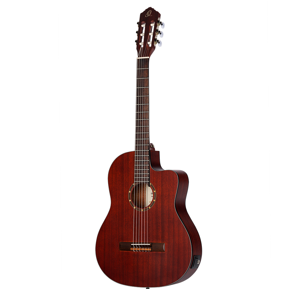 Ortega Klassískur 4/4 gítar, thinline með Maguspro kerfi, með poka