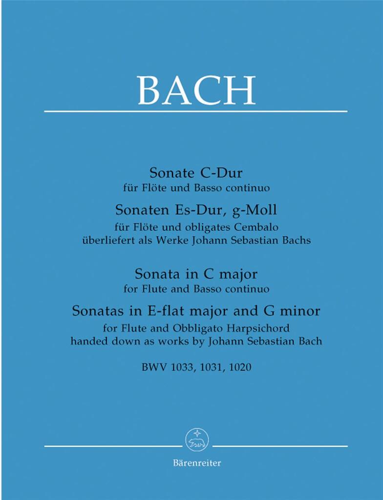 Bach: Three Sonatas BWV 1033 in C major for Flute and Basso Continuo.