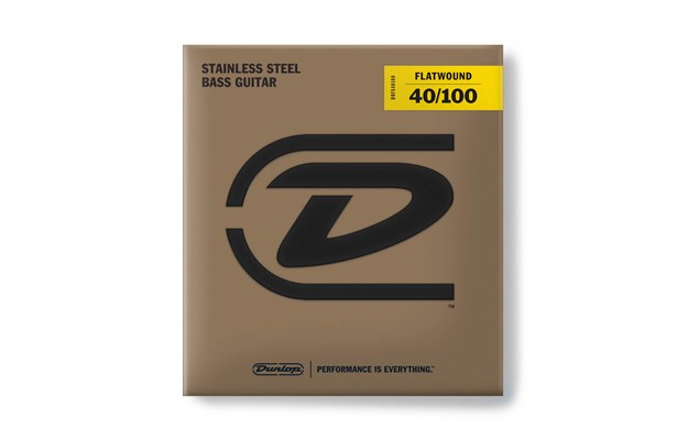 Dunlop Stainless Steel Flatwound Bass Strings 40-100