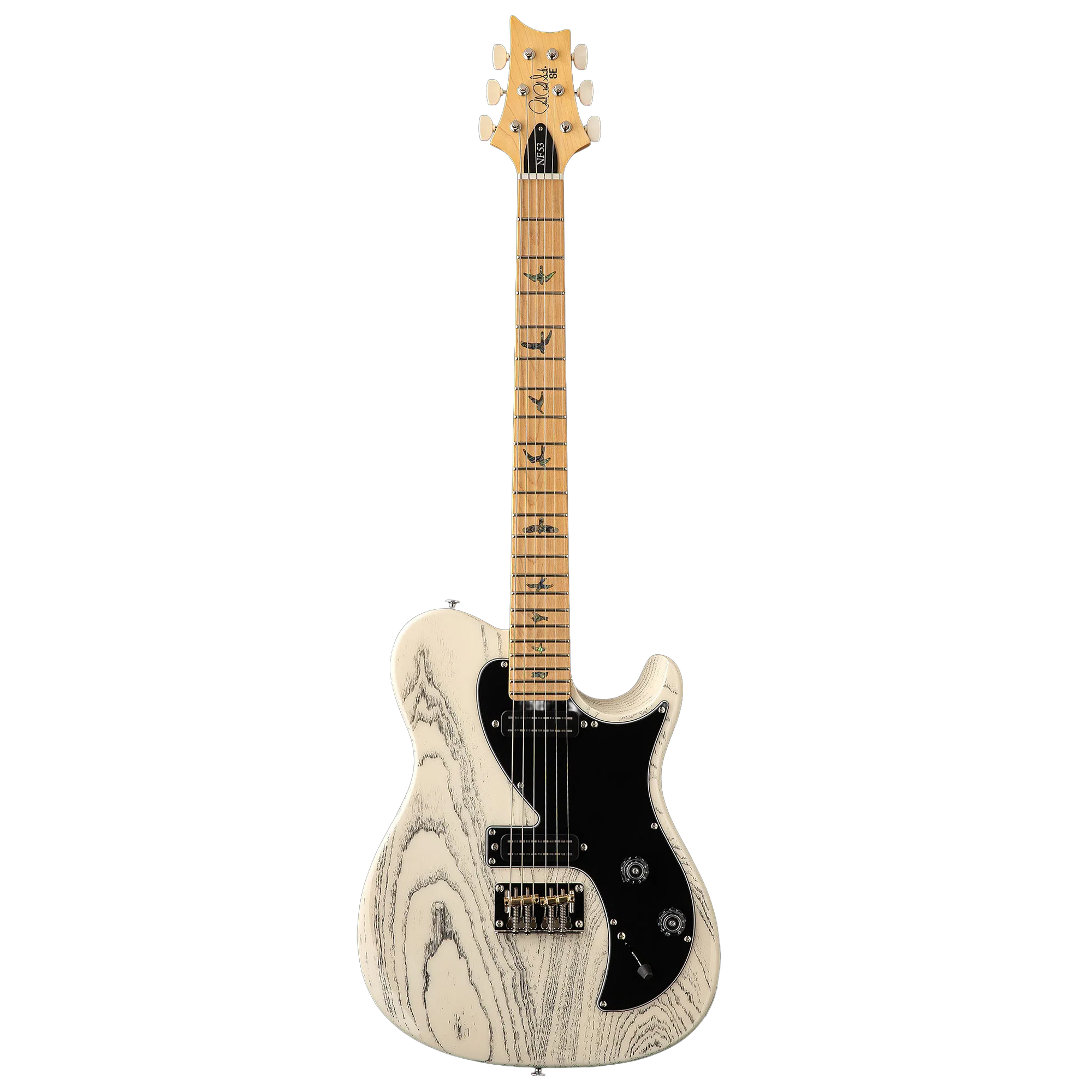 PRS SE NF53 , White Doghair gítar, með poka
