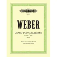 Weber: Grand DuoConcertant Es-Dur Op.48, klarinett