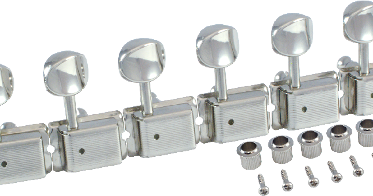 Staggered Tuning Posts GOTOH Tuners, SD91, Vintage Style, staggered posts, Nickel - Tónastöðin ...