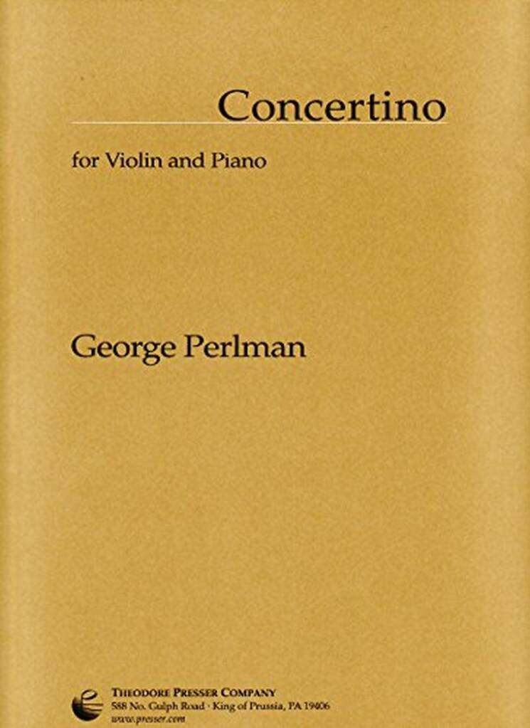 Perlman: Concertino, fiðla og píanó