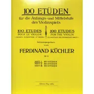 Küchler: 100 Etudes for the Violin Op.6, Heft 1