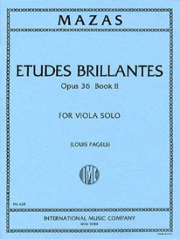 Mazas: Etudes Brillantes, Opus 36, Bk. 2 , víóla