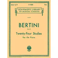 Bertini: 24 Studies Op.29, píanó
