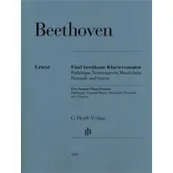 Beethoven: Five Famous Piano Sonatas