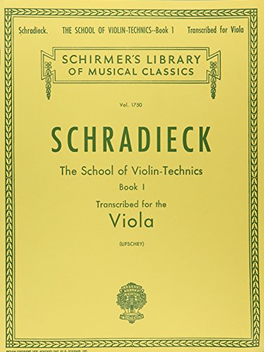 Schradieck: School of Violin Technics - Book 1 - víóla