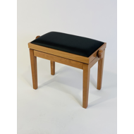Hidrau BG-27 píanóbekkur, eikarlitaður, mattur, svört seta