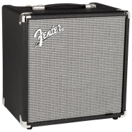 Fender Rumble 25 bassamagnari, black/silver