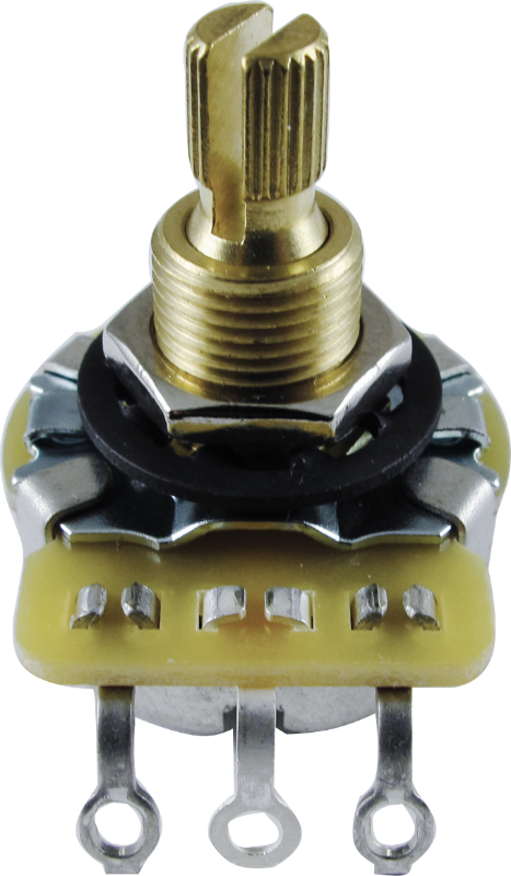 Potentiometer - CTS, Linear, Knurled Shaft, 3/8" Bushing