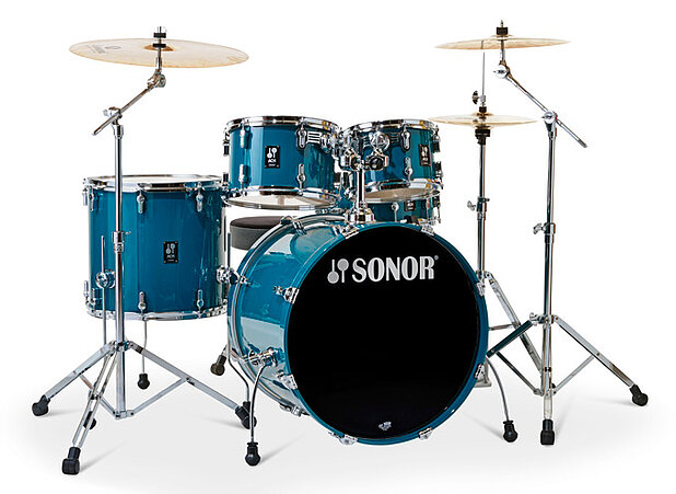 Sonor AQ1 Stage WM, Caribbian Blue  trommusett
