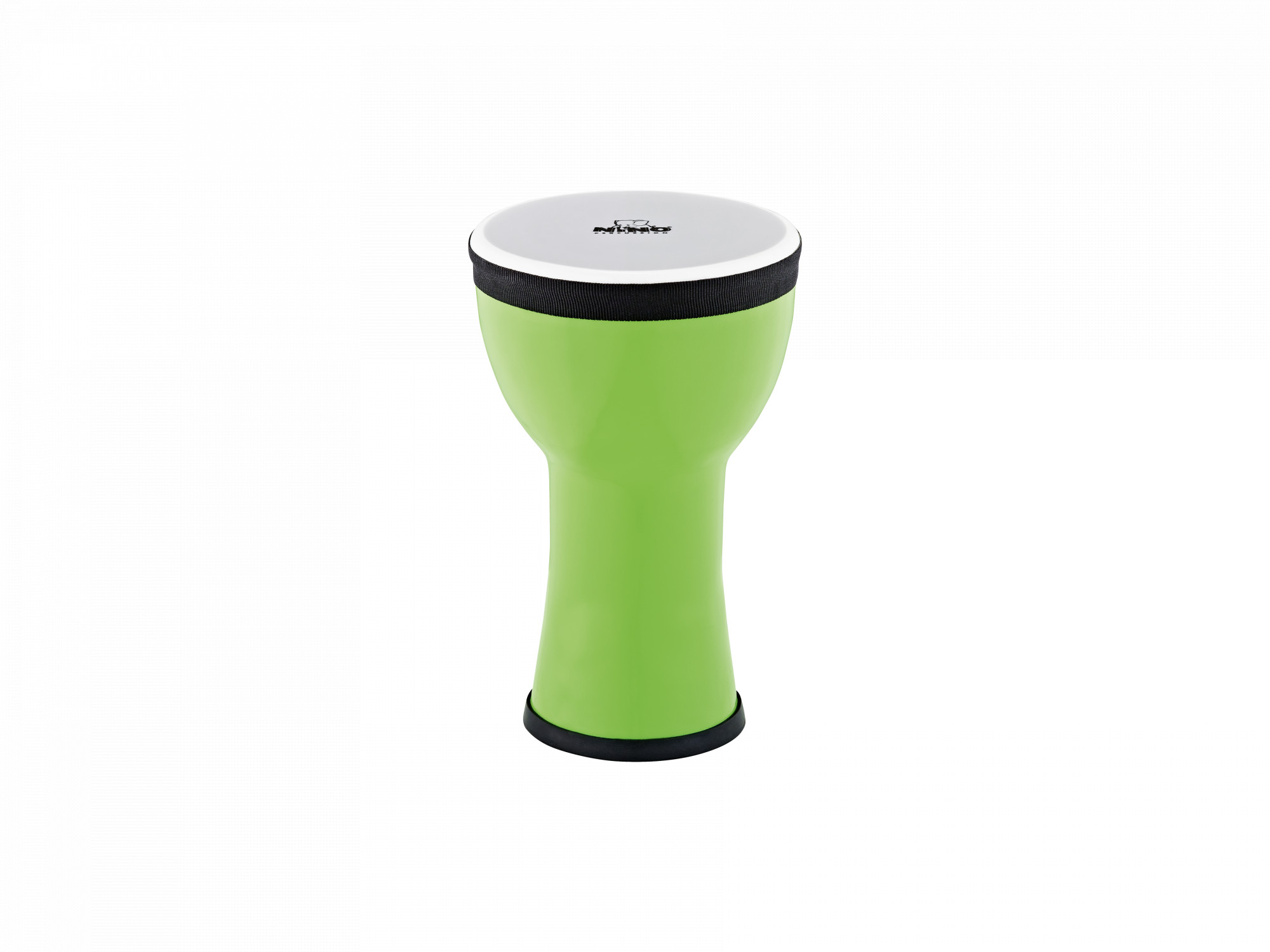 NINO 6" Djembe , eplagræn , plast skinn