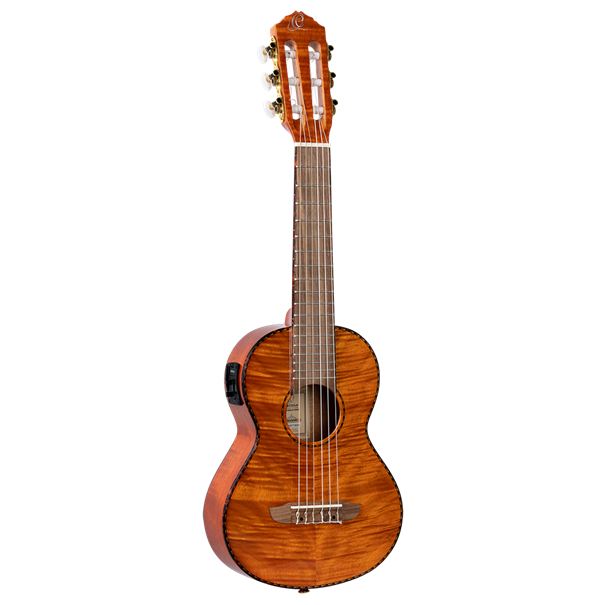 Ortega 1/8 gítar, gítarlele, með pickup og poka